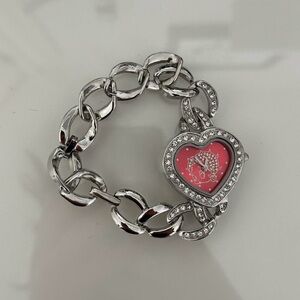 2006 Betty Boop Heart Rhinestone Watch